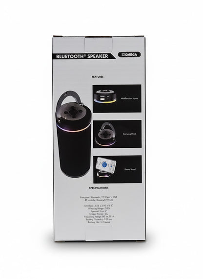 Bluetooth Speaker & FM Radio OP-8011A – Portable Wireless Speaker with Phone Stand & Carry Hook