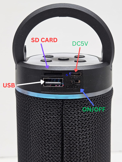 Bluetooth Speaker & FM Radio OP-8011A – Portable Wireless Speaker with Phone Stand & Carry Hook