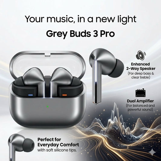 Buds 3 Pro – Wireless TWS Earbuds with Transparent Charging Case